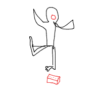 stepping on lego drawing by jollycheeseballs in Artbitrator