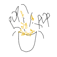 popcorn popping drawing by lulullama67 in Artbitrator