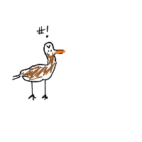 angry duck drawing by adam2 in Artbitrator