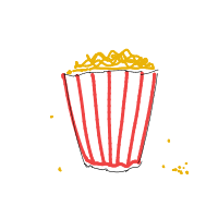 popcorn overflowing drawing by dobdobbson in Artbitrator