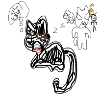 sleeping cat drawing by onosiri in Artbitrator