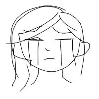 sad face drawing by yuki_shinobu in Artbitrator