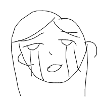 crying drawing by yuki_shinobu in Artbitrator