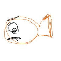 grumpy fish drawing by flamelord in Artbitrator