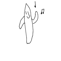 dancing cactus drawing by mohamedjihed1 in Artbitrator