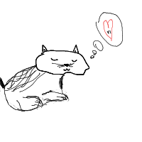 sleeping cat drawing by adri in Artbitrator
