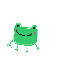 happy frog drawing by ilovehamsters in Artbitrator