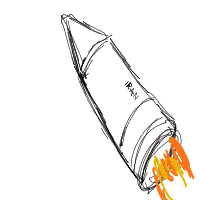 rocket ship drawing by ellies in Artbitrator