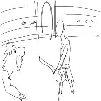 gladiator arena drawing by dontoto in Artbitrator