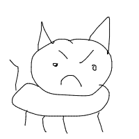 grumpy dog drawing by darkp00 in Artbitrator