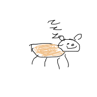 sleeping cat drawing by kuamr in Artbitrator