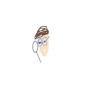 detective with magnifying glass drawing by leen5437 in Artbitrator