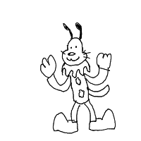 dog in costume drawing by 2lag2play in Artbitrator
