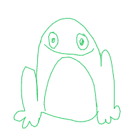 happy frog drawing by jdesoto in Artbitrator