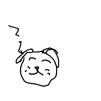 sleepy dog drawing by carsonp in Artbitrator