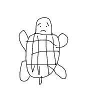 shy turtle drawing by carsonp in Artbitrator