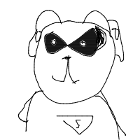 dog in costume drawing by carsonp in Artbitrator