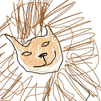 proud lion drawing by aerialshere in Artbitrator