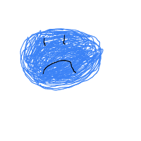 sad face drawing by aerialshere in Artbitrator