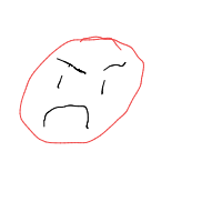 angry face drawing by aerialshere in Artbitrator
