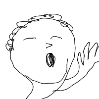 yawning drawing by aerialshere in Artbitrator