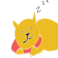 sleepy dog drawing by zoza in Artbitrator