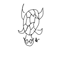 turtle with glasses drawing by percy in Artbitrator