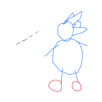 sonic drawing by baconstoup_ in Artbitrator