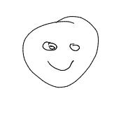 happy face drawing by zukq in Artbitrator