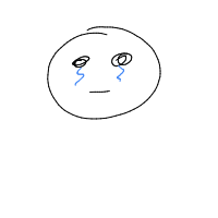 crying drawing by zukq in Artbitrator