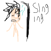 singing in shower drawing by zaireminesbattlemode in Artbitrator