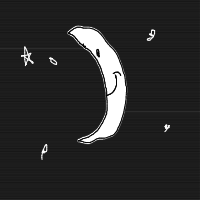 moon smiling drawing by 2lag2play in Artbitrator
