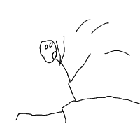 person falling over drawing by 2lag2play in Artbitrator