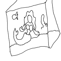 mermaid at aquarium drawing by 2lag2play in Artbitrator