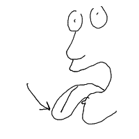 tip of tongue drawing by 2lag2play in Artbitrator