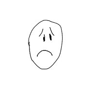 sad face drawing by 2lag2play in Artbitrator