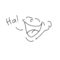laughing drawing by 2lag2play in Artbitrator