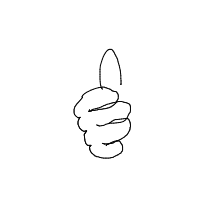 thumbs up drawing by 2lag2play in Artbitrator