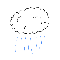 rain cloud drawing by 2lag2play in Artbitrator