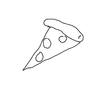 pizza slice drawing by 2lag2play in Artbitrator