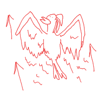 phoenix rising drawing by 2lag2play in Artbitrator
