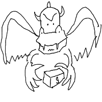 dragon guarding treasure drawing by 2lag2play in Artbitrator