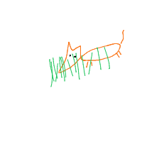 sneaky fox drawing by robd in Artbitrator