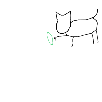 cat vs cucumber drawing by robd in Artbitrator
