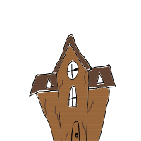 haunted house drawing by zoza in Artbitrator