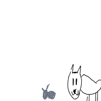 cat chasing mouse drawing by zoza in Artbitrator