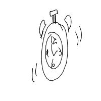 alarm clock ringing drawing by zoza in Artbitrator