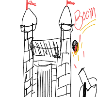 castle siege drawing by zoza in Artbitrator