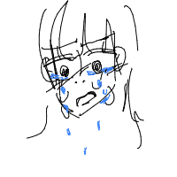 sad face drawing by medicus in Artbitrator