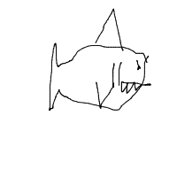 great white shark drawing by flameboy123 in Artbitrator